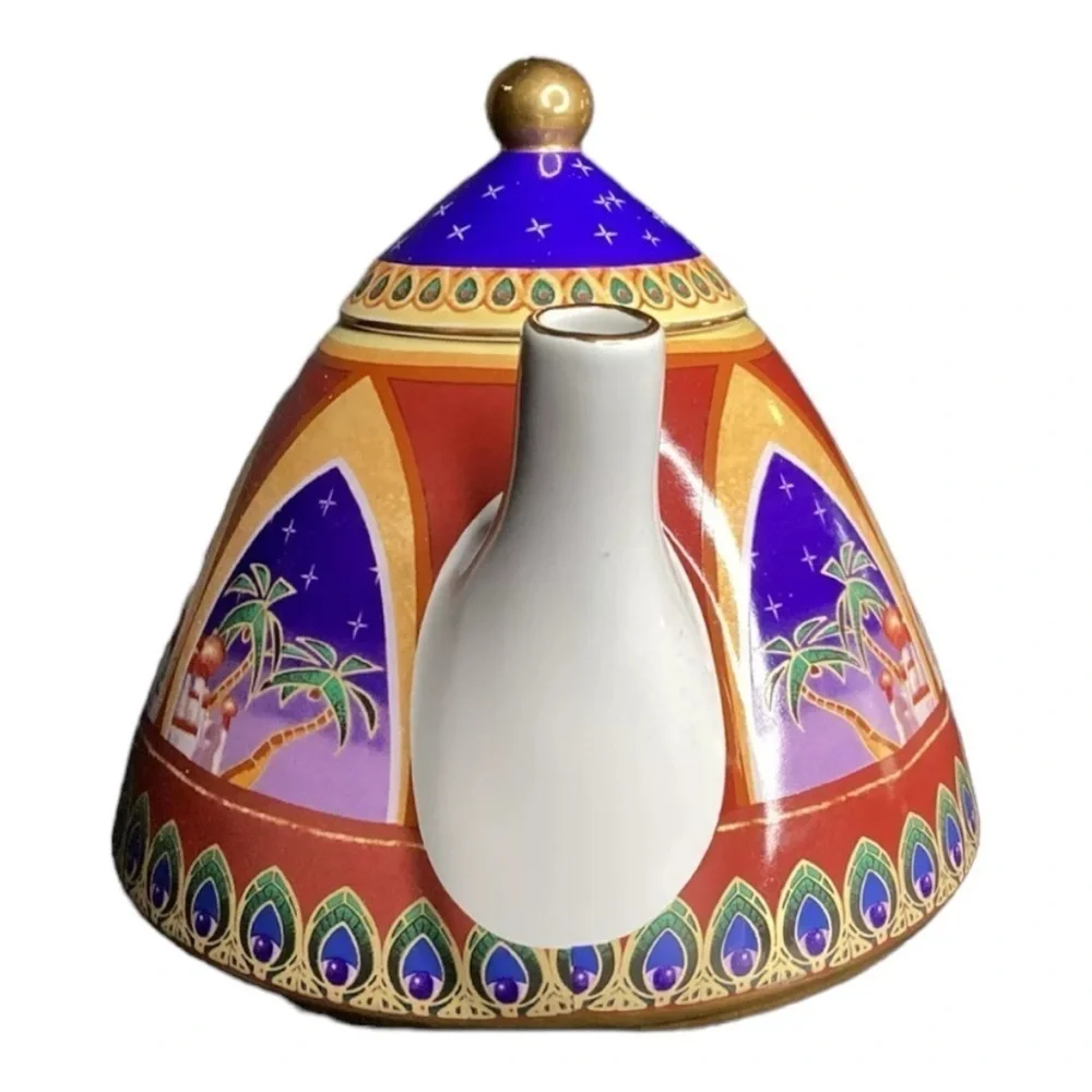 Designer Anthony Mark Hankins Teapot Arabian Scenes Signed